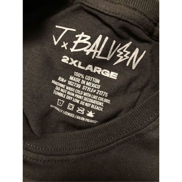 J Balvin Tshirt Black Men’s Size 2XL - Picture 4 of 4